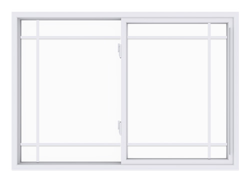 Anlin single slider window with perimeter grids