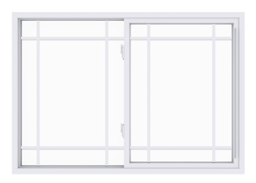 Anlin single slider window with queen anne grids