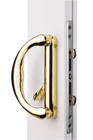 Anlin brass door handle - sliding patio door