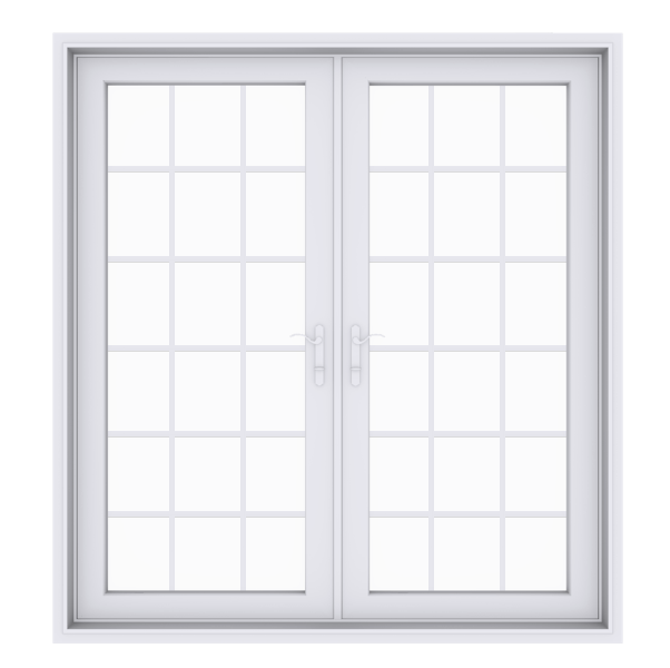 Anlin swinging French door with colonial grids