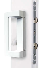 Anlin white door handle - sliding patio door