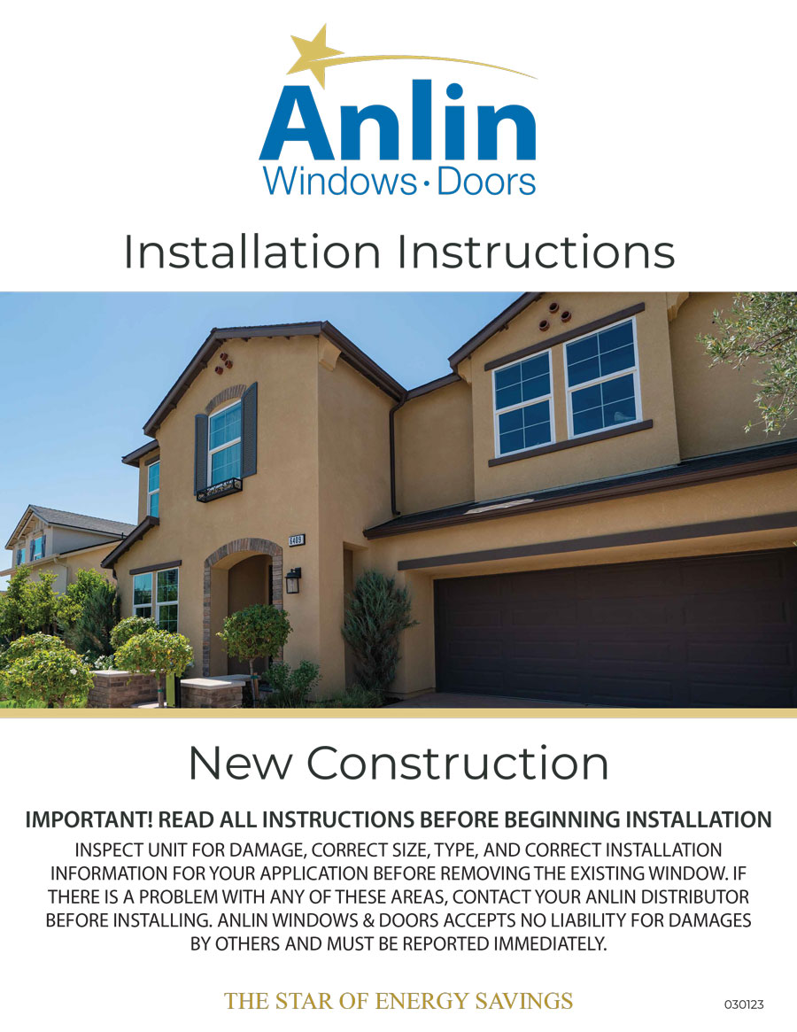 Installation Instructions | Anlin Windows & Doors